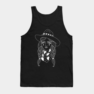 Tattoo inspired Cowgirl 2 Tank Top